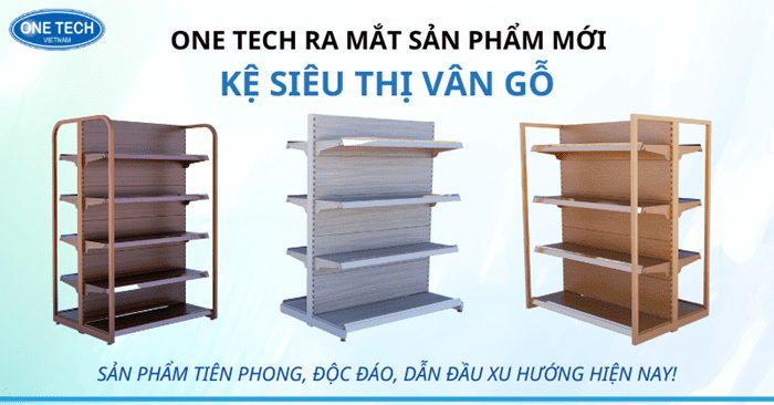 Kệ siêu thị vân gỗ mang lại nhiều lợi ích